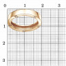 Стильное кольцо из позолоченного серебра с фианитами