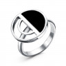 Кольцо из серебра с черной эмалью