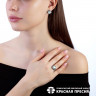 Серьги серебряные с жемчугом и фианитами