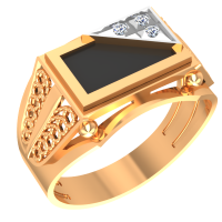 Мужское золотое кольцо (печатка)