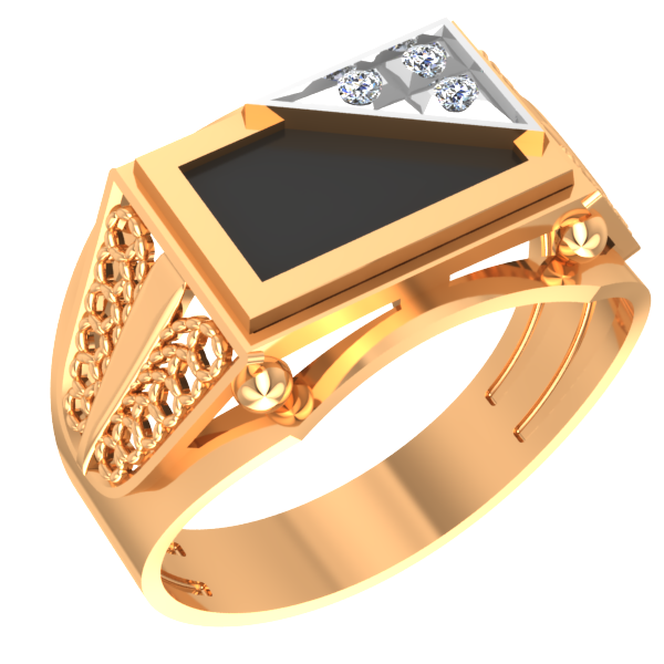 Мужское золотое кольцо (печатка)