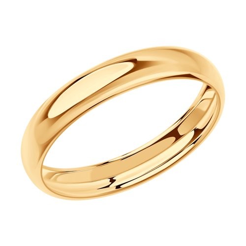 Обручальное бухтированное кольцо 3мм из золота