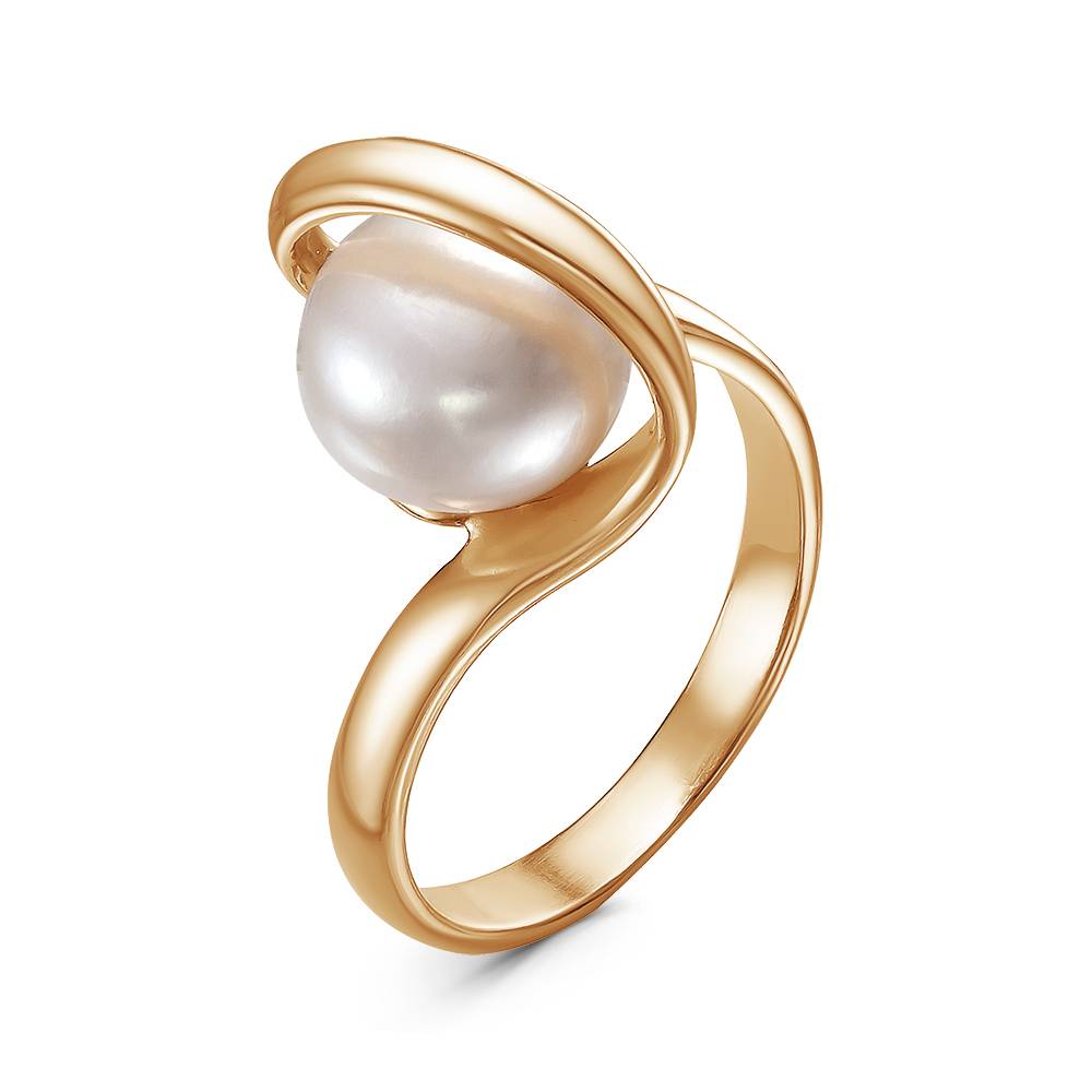Купить женское кольцо из золота с бриллиантом и жемчугом по цене от 45 ₽, пробы от TESORO