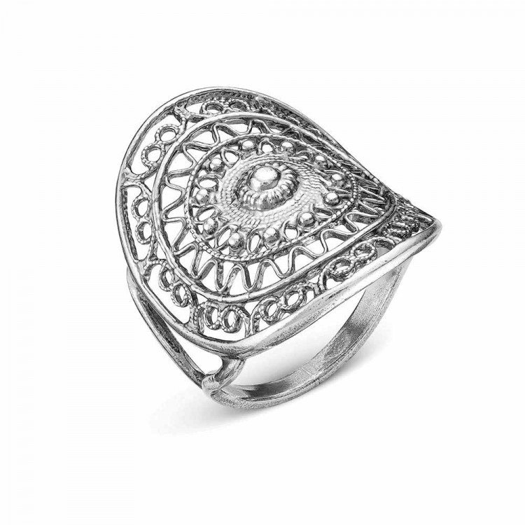 Ажурное кольцо из серебра
