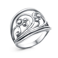 Серебряное ажурное кольцо