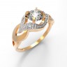 Кольцо из золота с кристаллами Swarovski