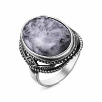 Серебряное кольцо с вставкой Пинолит 