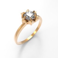 Кольцо из золота с кристаллами Swarovski  