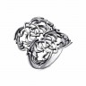 Широкое ажурное кольцо из серебра