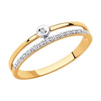 Кольцо с бриллиантами SOKOLOV из золота