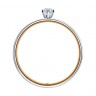 Помолвичное кольцо из комбинированного золота с бриллиантами SOKOLOV