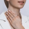 Серьги из белого золота с бриллиантами SOKOLOV
