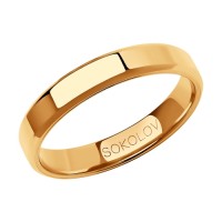 Обручальное кольцо SOKOLOV из красного золота