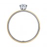 Кольцо для помолвки из комбинированного золота с бриллиантами SOKOLOV
