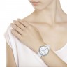 Женские наручные серебряные часы SOKOLOV с фианитами