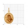 Золотая иконка с ликом Божьей Матери   