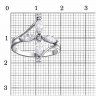 Кольцо серебряное с фианитами