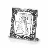 Икона из серебра Матрона Московская