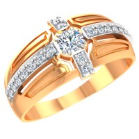 Мужское кольцо из золота с фианитами