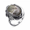 Серебряное кольцо с везувиан